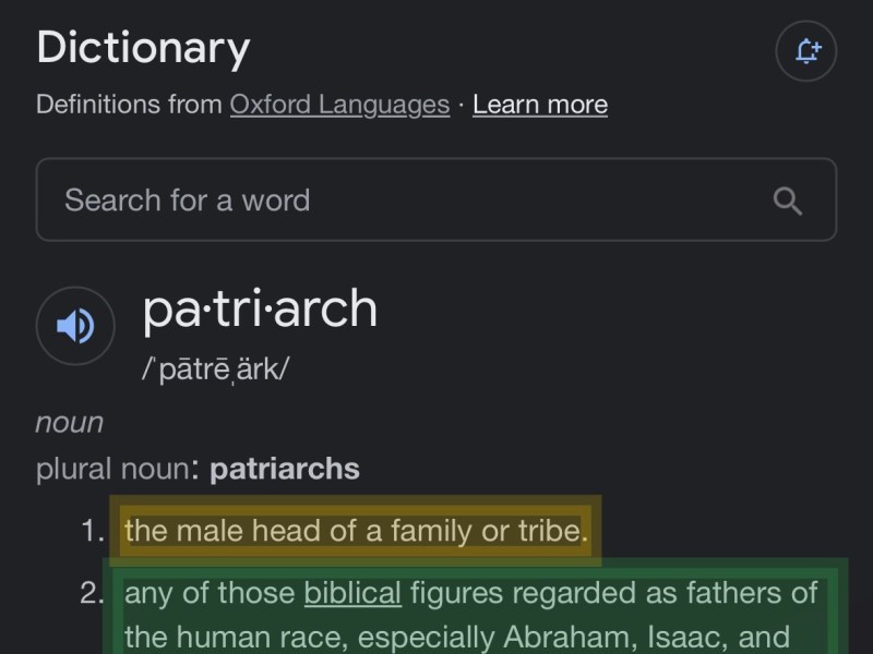 Morning Reflections About And Thanks For Our Patriarchs – Audio&nbsp;Blog