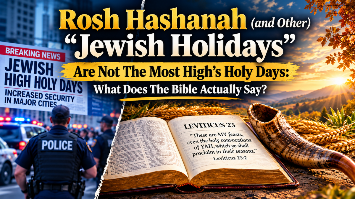 Rosh Hashanah (and other) “Jewish Holidays” Are Not The Most High’s Holy Days: So, What Does The Bible Actually&nbsp;Say?