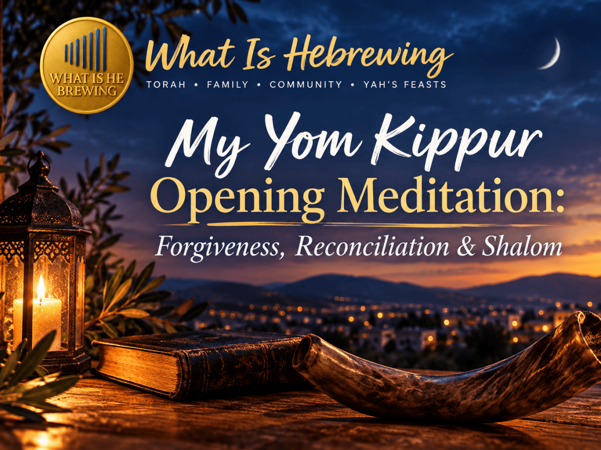 My Yom Kippur Opening Meditation: Forgiveness, Reconciliation &&nbsp;Shalom